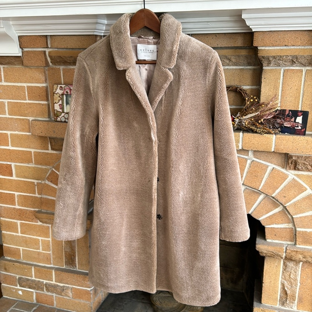 Gently worn sherpa coat